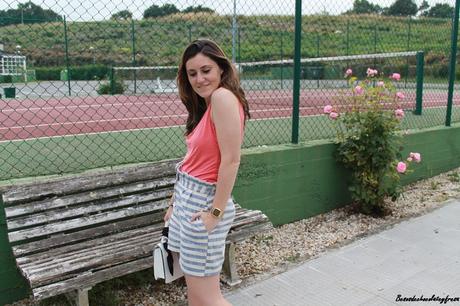 Navy + Coral
