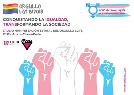 Madrid. La manifestación estatal del Orgullo LGTBI reivindica los derechos de las personas trans