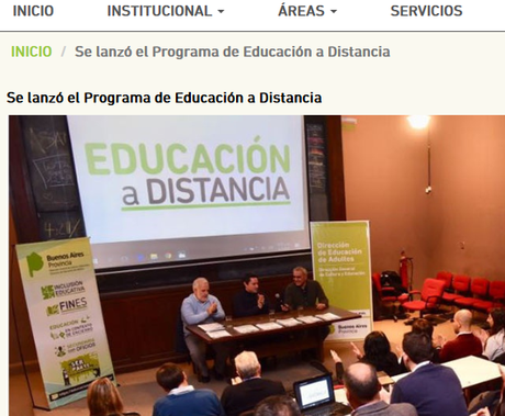 ADULTOS. DGCyE_ Se lanzó el Programa de Educación a Distancia