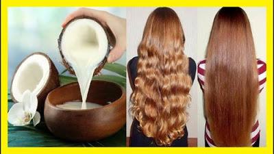 Leche de coco para el cabello