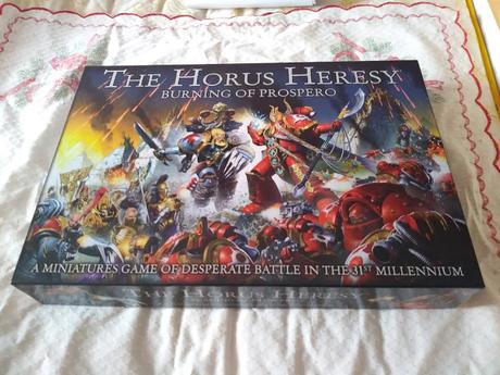 Foto-unbox de la caja Burning of Prospero