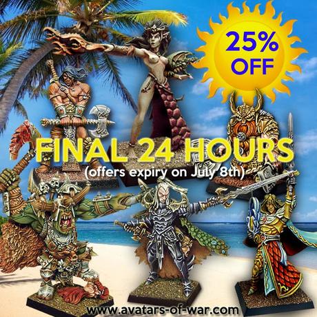 Ultimas horas de la oferta de verano de AoW: 25% dto en TODO