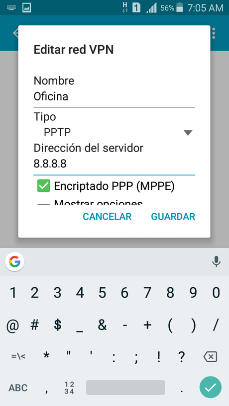 Cómo conectar un Android 5 a una VPN PPTP
