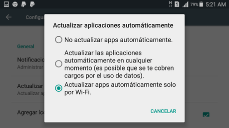 Cómo deshabilitar las actualizaciones automáticas en Android