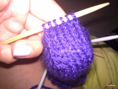 calcetines con cinco agujas