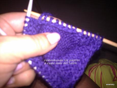 calcetines con cinco agujas