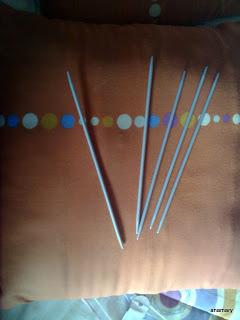 calcetines con cinco agujas