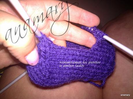 calcetines con cinco agujas