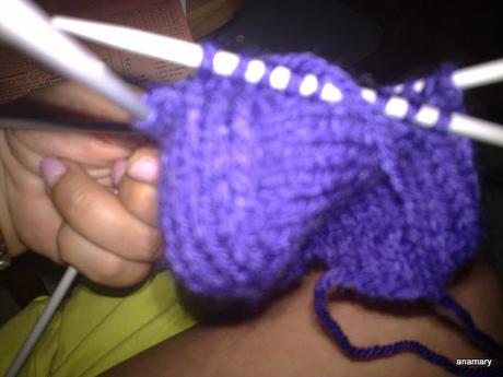 calcetines con cinco agujas