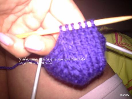 calcetines con cinco agujas