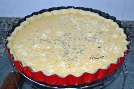 Quiche de seis quesos Quiche de seis quesos