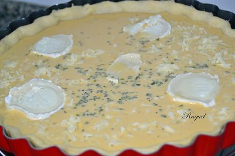Quiche de seis quesos Quiche de seis quesos