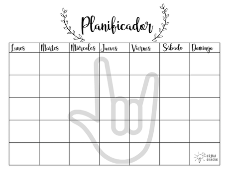 Planificador Planificador love you