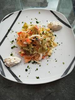 Ensalada de Mariposas de Pasta Tricolor