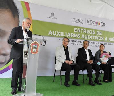 ENTREGA ISEM AUXILIARES AUDITIVOS A NIÑOS MEXIQUENSES