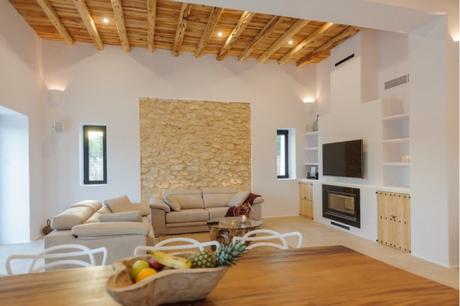 villa vacaciones ibiza villa alquiler ibiza estilo mediterráneo decoración mediterránea decoración ibiza decoración blanco madera   