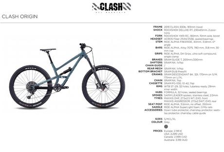 Nueva Commencal Clash