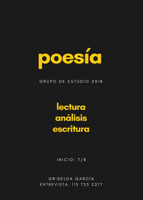 Grupo de estudio 2018 | Poesía