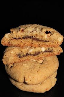 Cookies de avellanas rellenas de Nutella