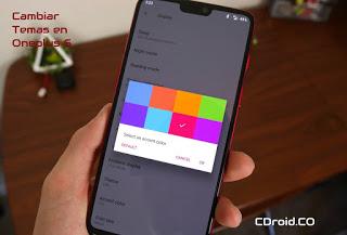 Como cambiar el tema y los colores de acento en OxygenOS Como cambiar el tema y los colores de acento en OxygenOS