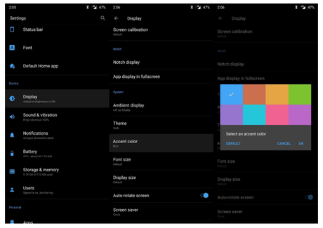 Como cambiar el tema y los colores de acento en OxygenOS Como cambiar el tema y los colores de acento en OxygenOS