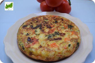 Tortilla de Patatas con Kale y Marisco