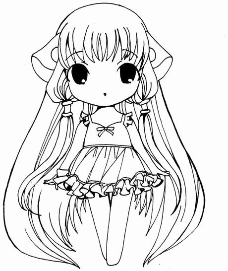 Inspirational Chobits Coloring Pages