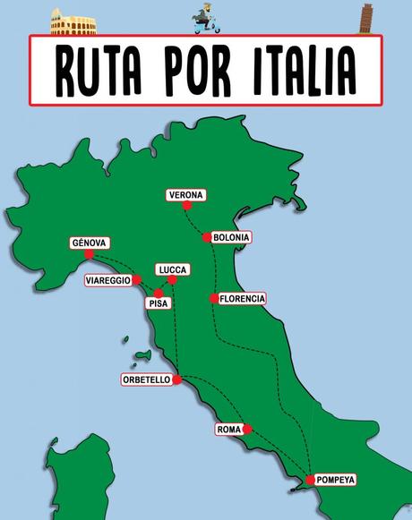 Itinerario de viaje a Italia en 1 mes