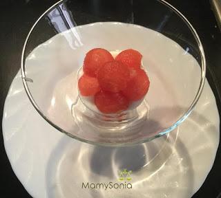 POSTRE DE SANDÍA, MELÓN Y YOGUR POSTRE DE SANDÍA, MELÓN Y YOGUR