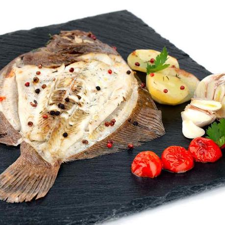 rodaballo al horno con patatas