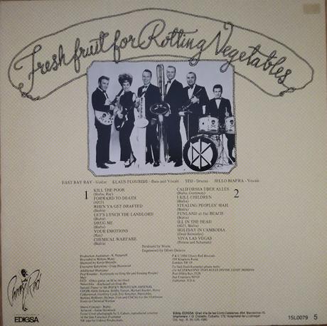 Dead Kennedys - Fresh fruit for rotting vegetables Lp 1980