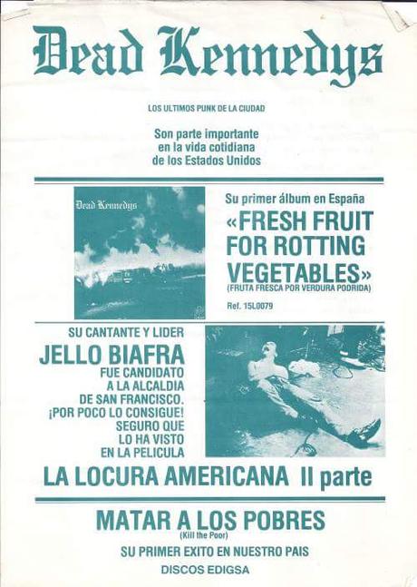 Dead Kennedys - Fresh fruit for rotting vegetables Lp 1980 Dead Kennedys - Fresh fruit for rotting vegetables Lp 1980