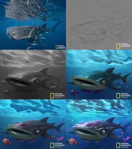 Este artista transforma fotos de animales de National Geographic en adorables ilustraciones