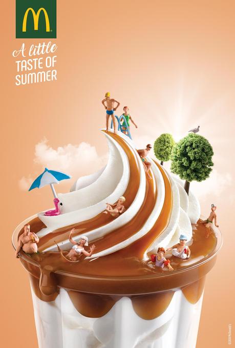 McDonald’s convierte sus helados en estampas veraniegas en esta campaña gráfica