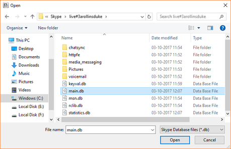 Historial de Conversaciones Skype, donde lo guarda? y como abrirlo?