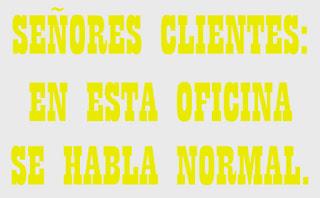 Señores clientes: