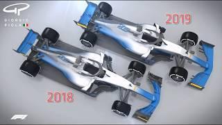 Cambios en el relgamento técnico para la temporada 2019 de F1 | Aerodinámica más simple