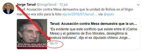 #CHILE ATACA LA UNIDAD DE #BOLIVIA PORQUE ANTICIPA SU DERROTA EN LA HAYA