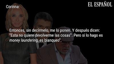 El rey emérito, Juan Carlos I, usaba a Corinna, su amante, “como testaferro para evadir impuestos”.