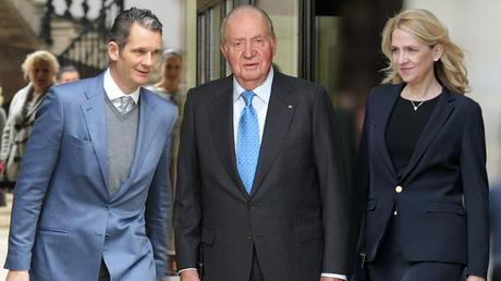 iÃ±aki urdangarin y Juan Carlos I y la infanta Cristina.