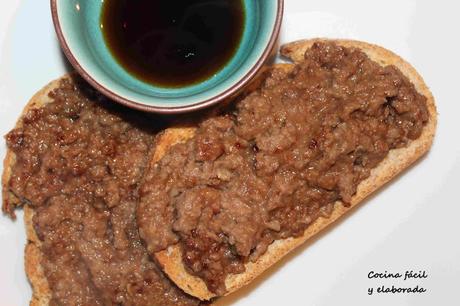 TOSTA DE TERNERA EN SALSA TERIYAKI