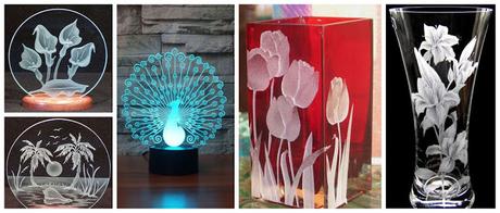 Aprende cómo hacer un hermoso grabado en vidrio paso por paso