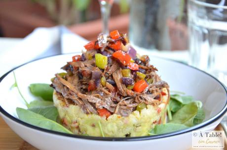 Timbal de Patatas y Pulled Beef