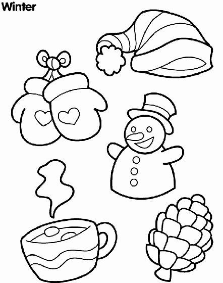 New Winter Coloring Picture