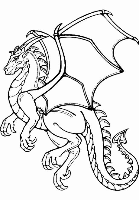 Awesome Dragon Coloring Pages Printables