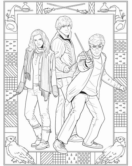 Awesome Harry Potter Coloring Book Pages