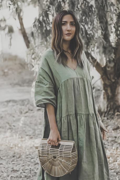 BOHO GREEN MAXI DRESS