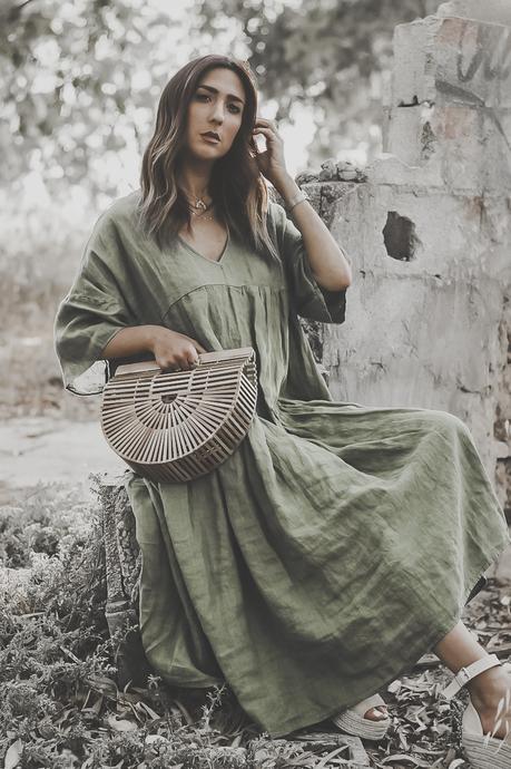 BOHO GREEN MAXI DRESS