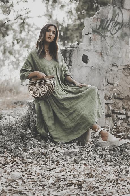 BOHO GREEN MAXI DRESS