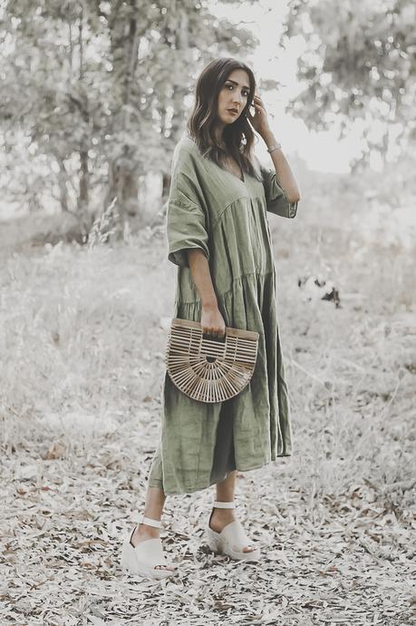 BOHO GREEN MAXI DRESS